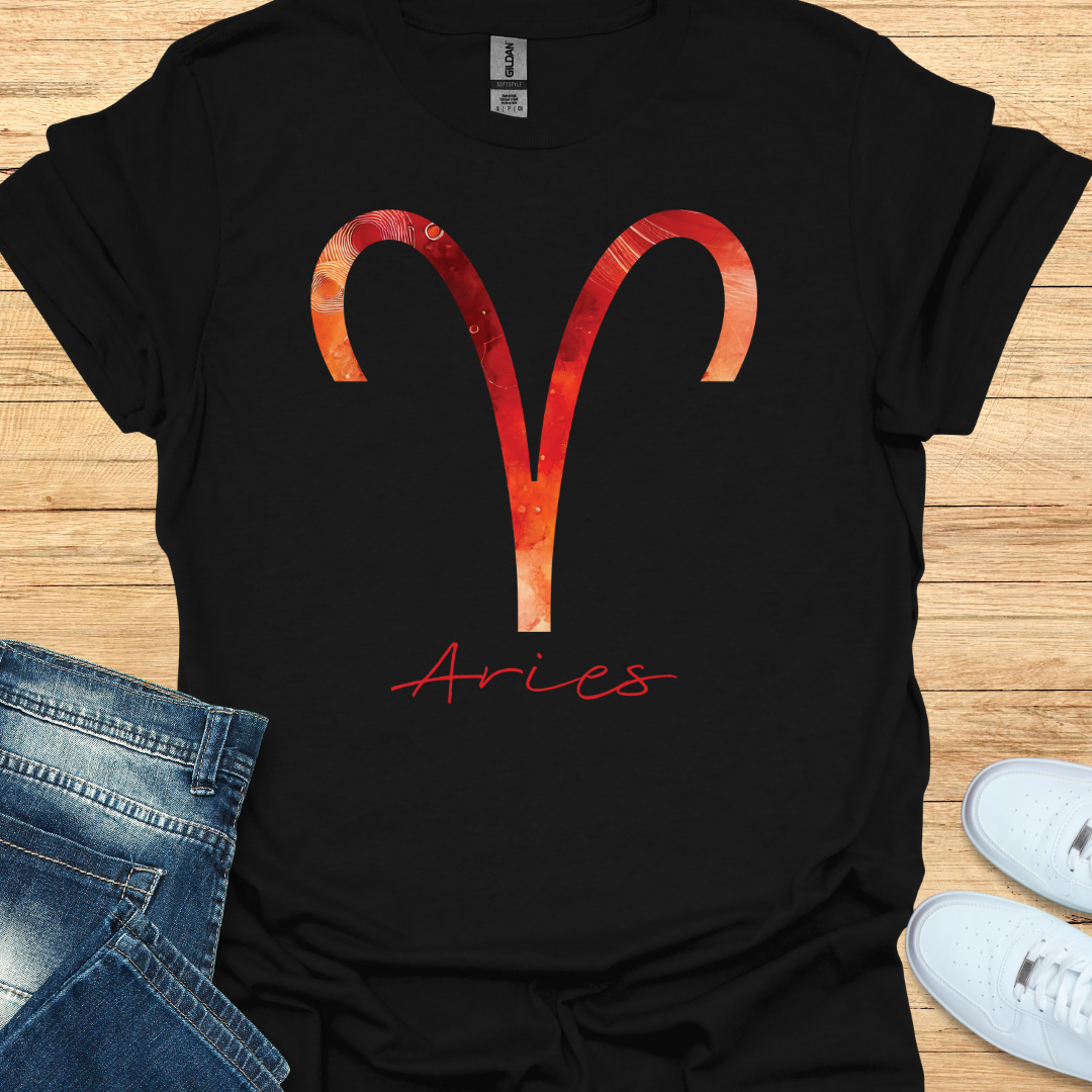 Aries Bold Watercolor Sign T-Shirt