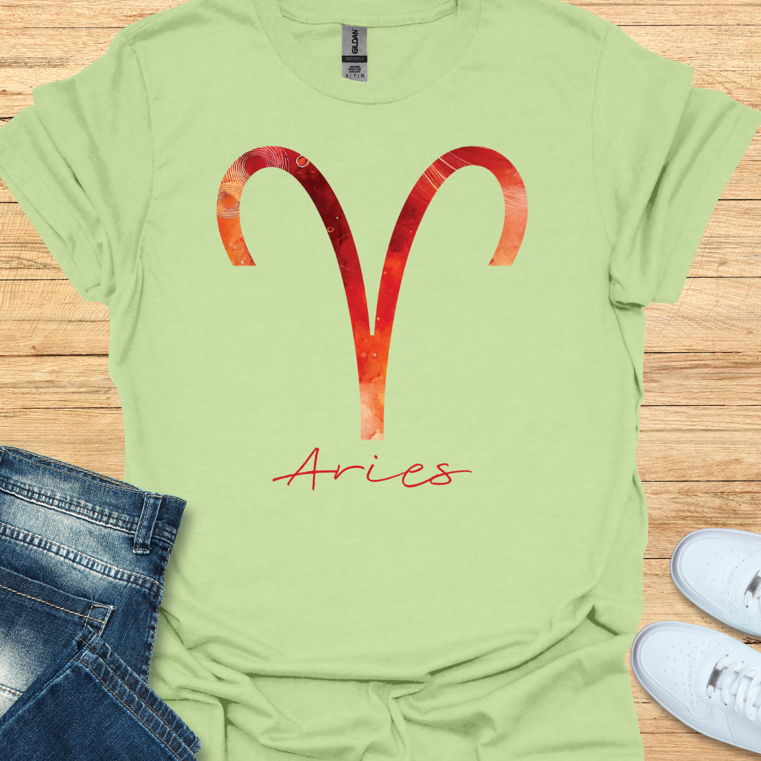 Aries Bold Watercolor Sign T-Shirt
