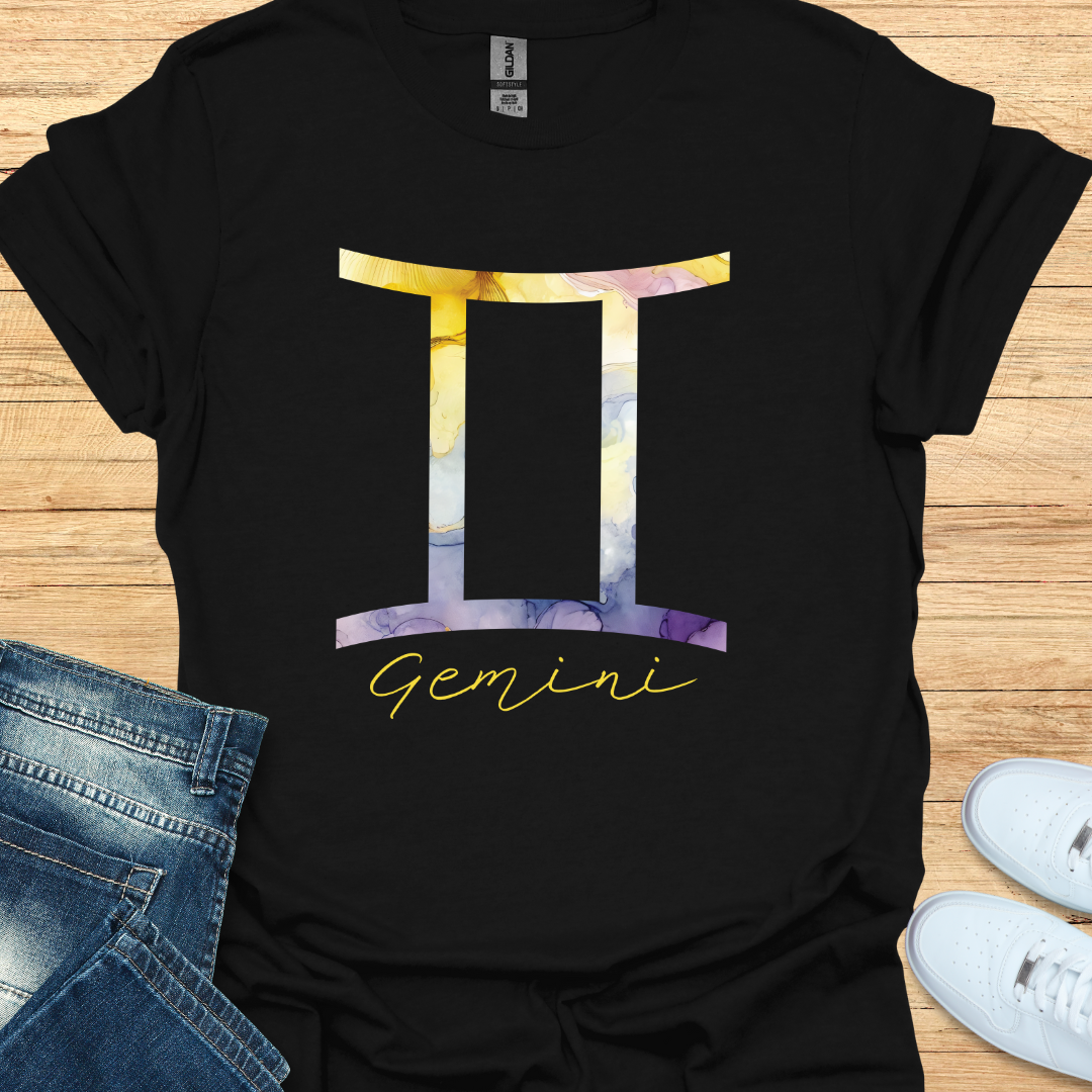 Gemini Bold Watercolor Sign T-Shirt