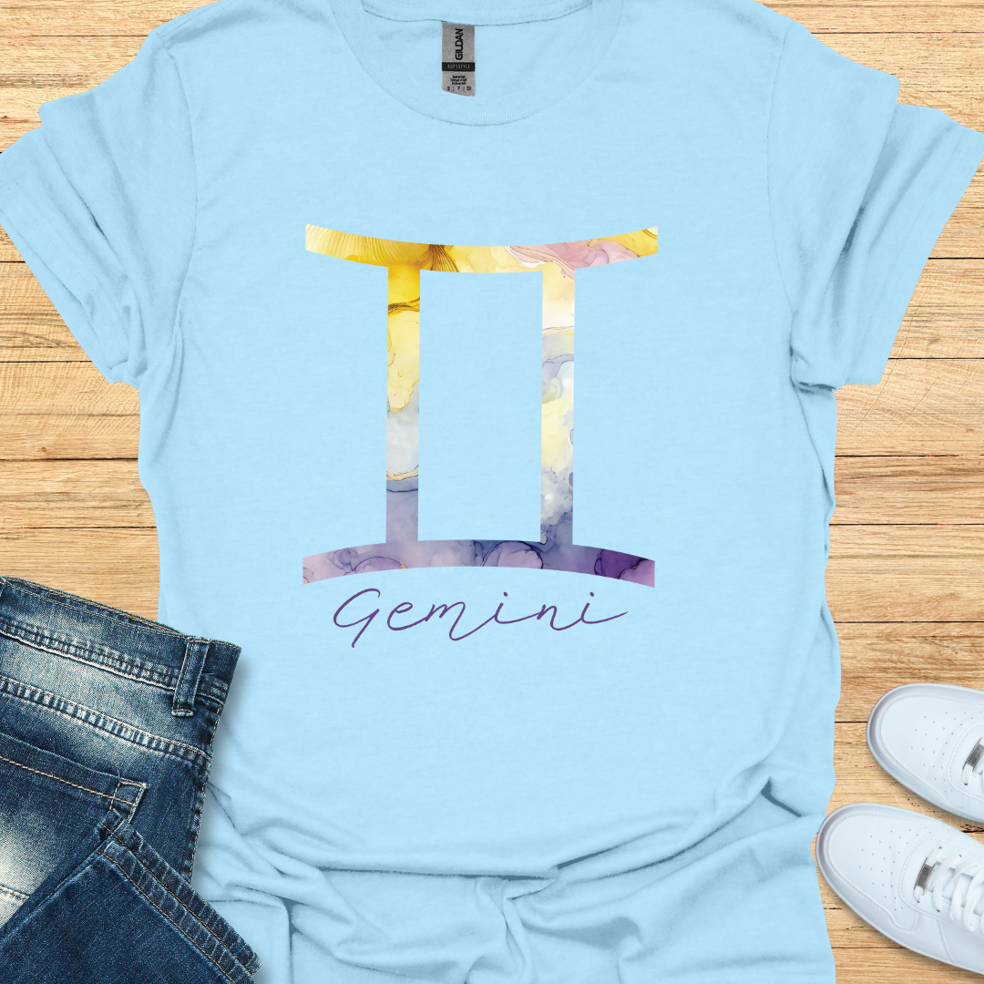 Gemini Bold Watercolor Sign T-Shirt