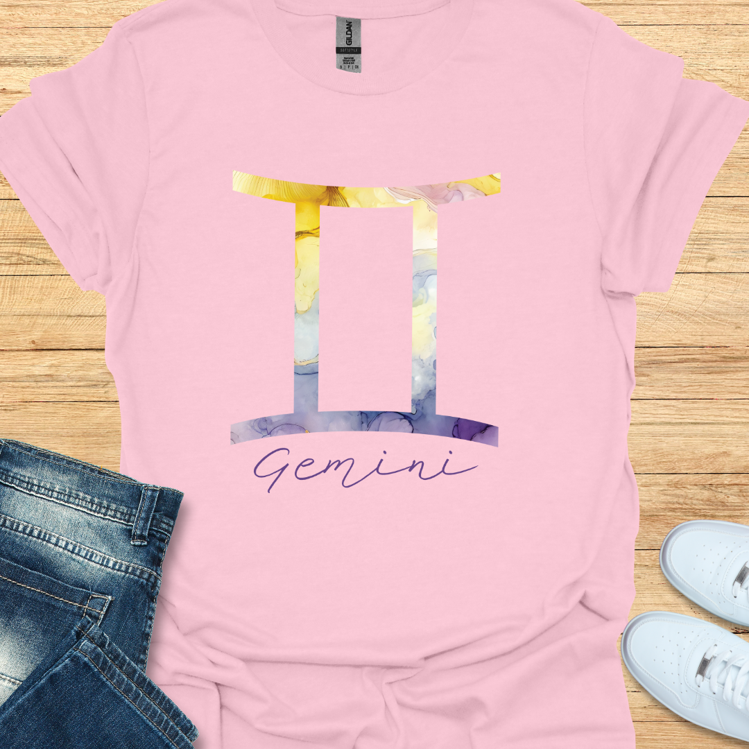 Gemini Bold Watercolor Sign T-Shirt