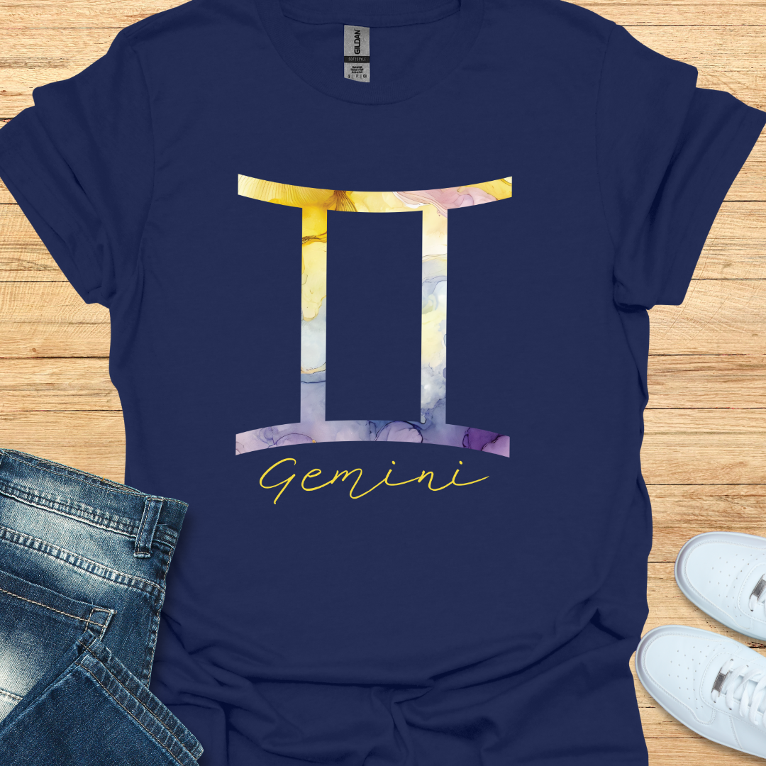 Gemini Bold Watercolor Sign T-Shirt