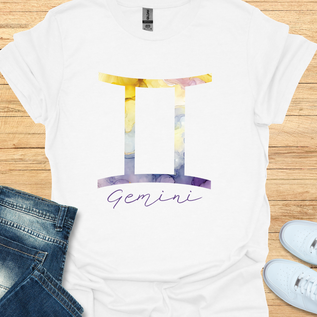Gemini Bold Watercolor Sign T-Shirt
