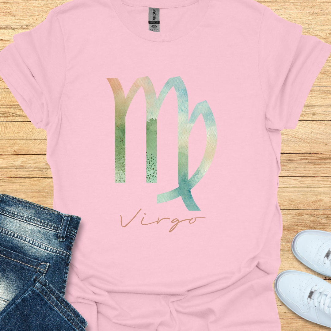 Virgo Bold Watercolor Sign T-Shirt