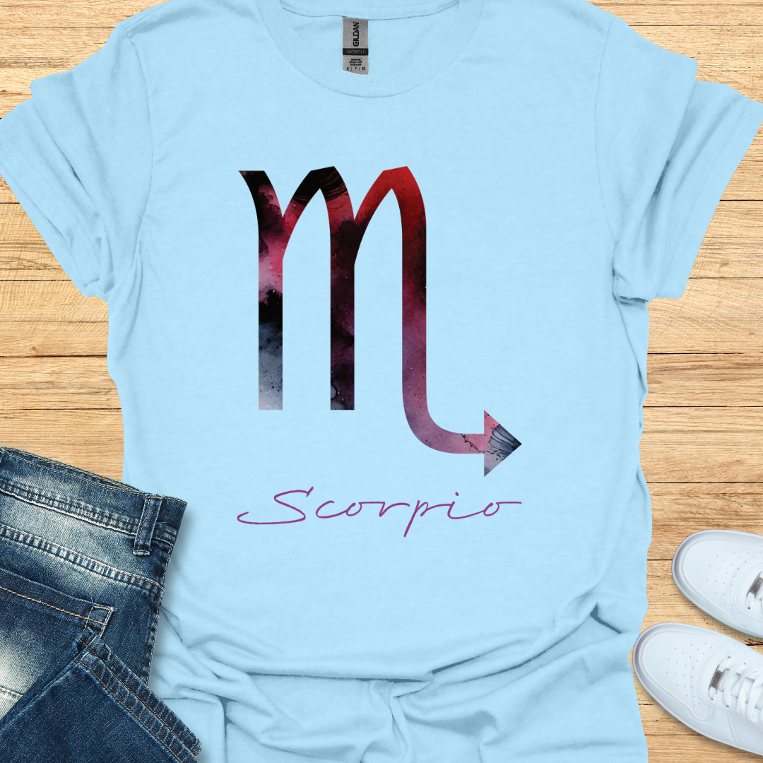 Scorpio Bold Watercolor Sign T-Shirt