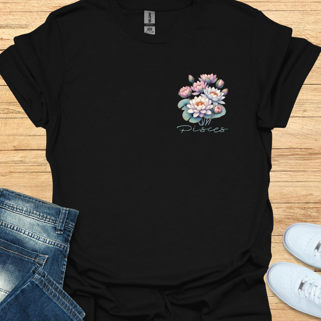 Pisces Water Lily Art T-Shirt