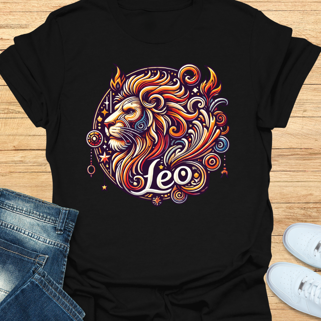 Leo Intricate Graphic T-Shirt