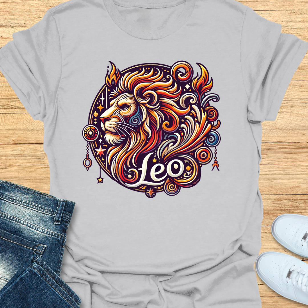 Leo Intricate Graphic T-Shirt