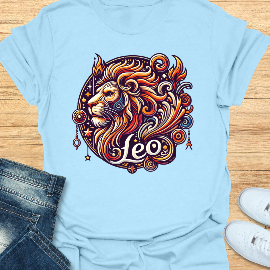 Leo Intricate Graphic T-Shirt
