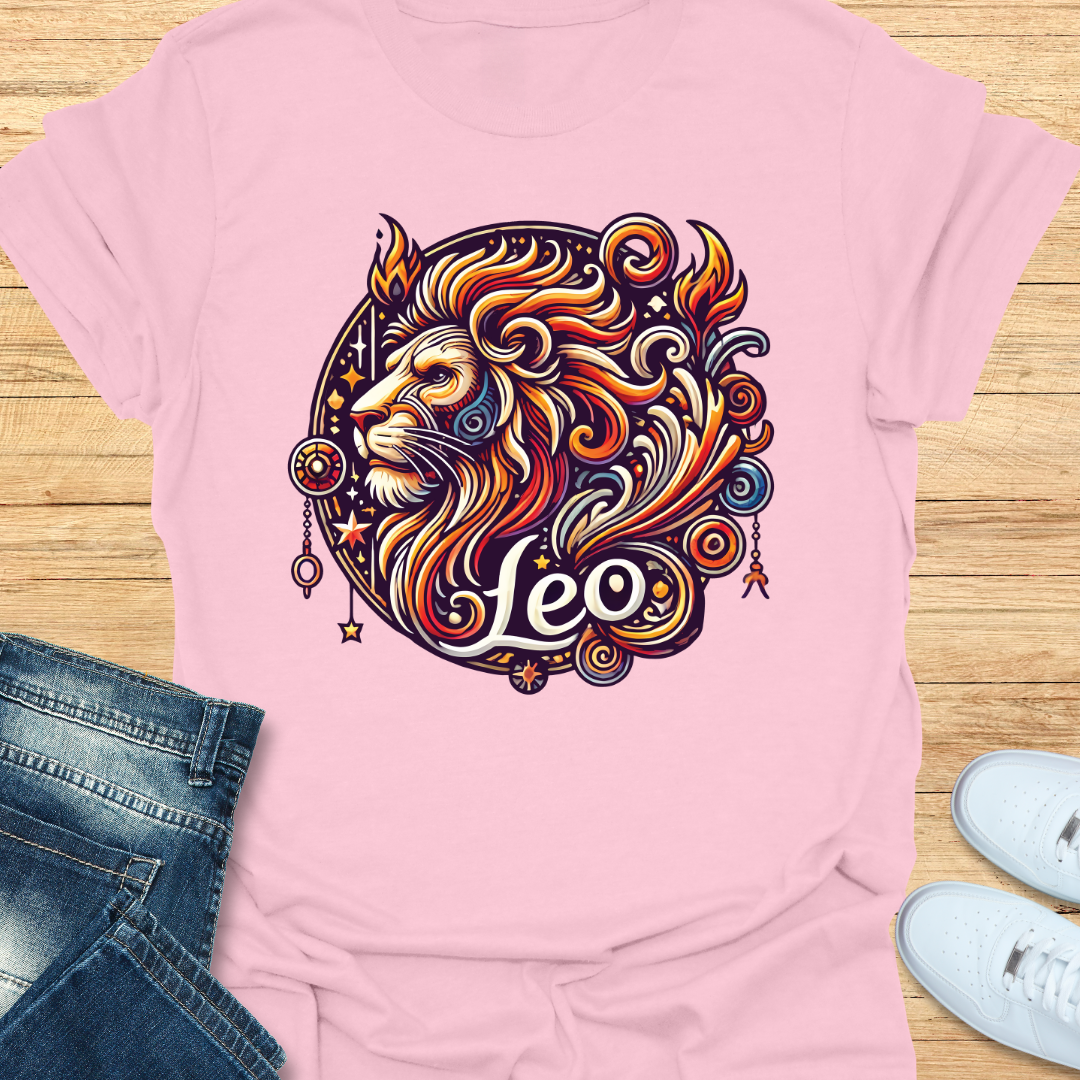 Leo Intricate Graphic T-Shirt
