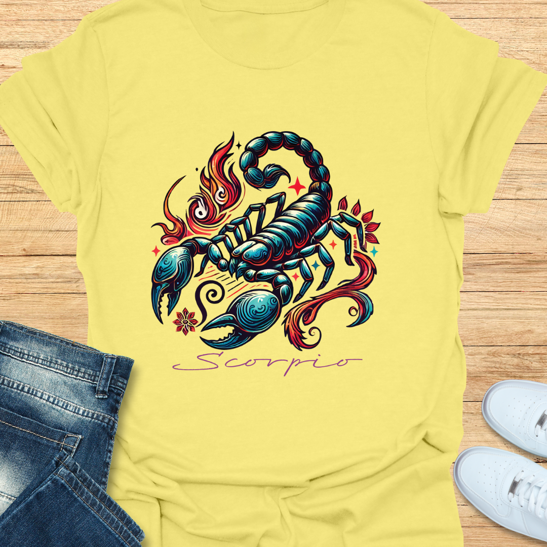 Scorpio Intricate Graphic T-Shirt