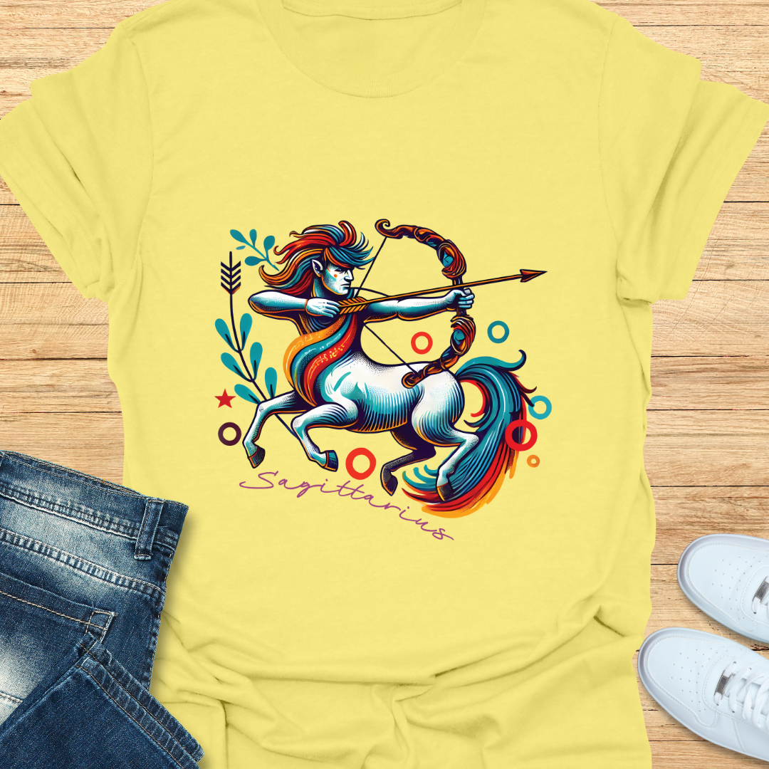 Sagittarius Intricate Graphic T-Shirt