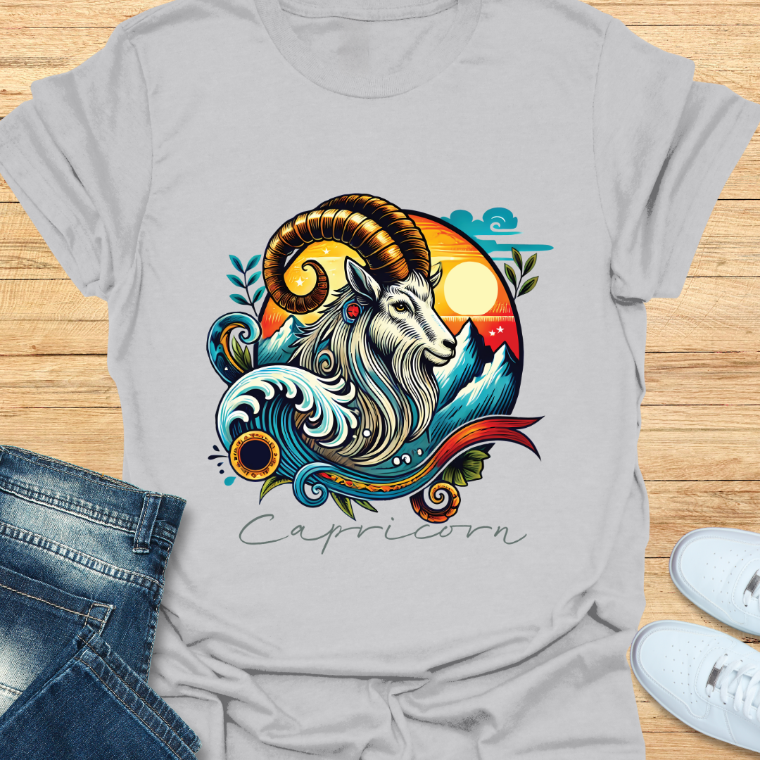 Capricorn Intricate Graphic T-Shirt