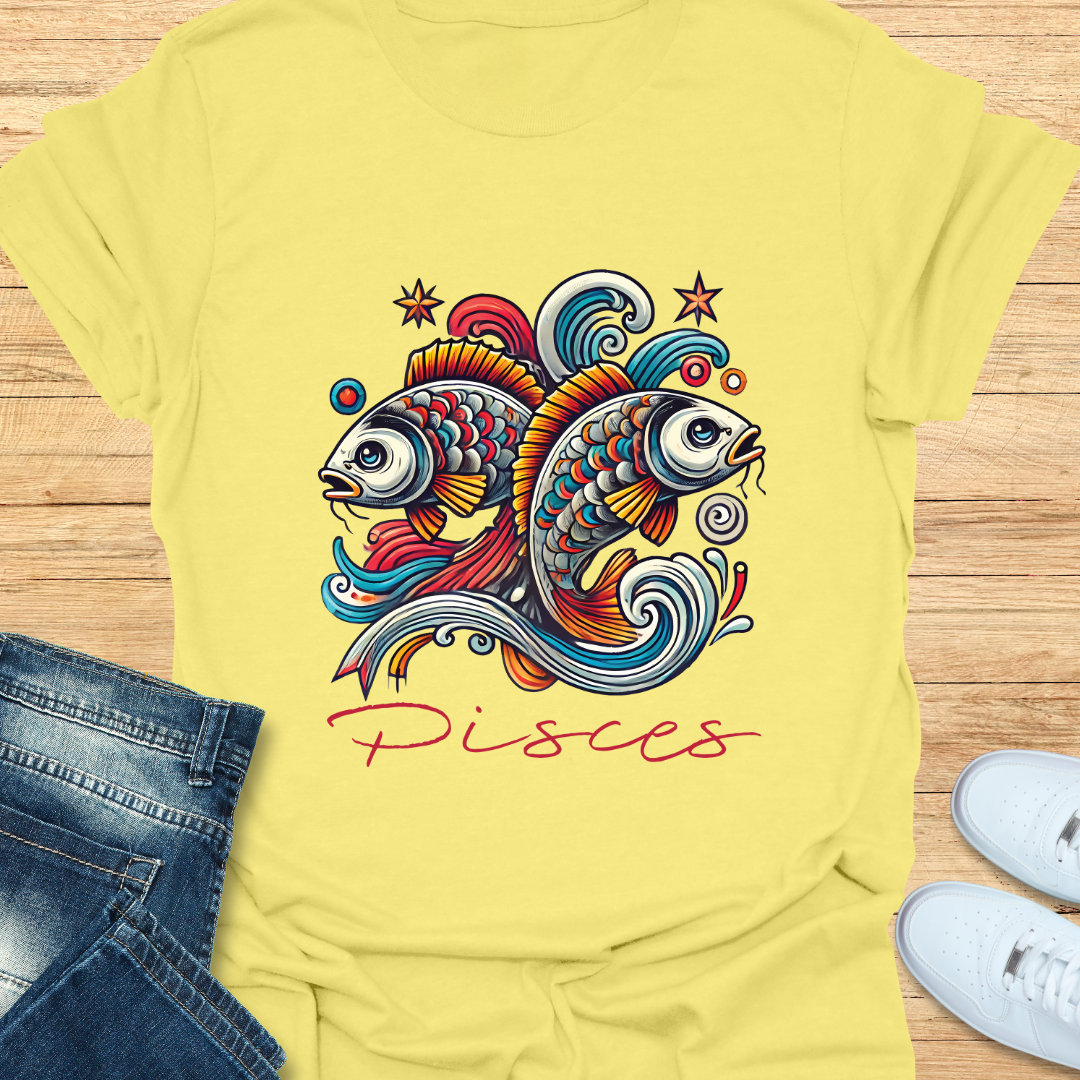 Pisces Intricate Graphic T-Shirt