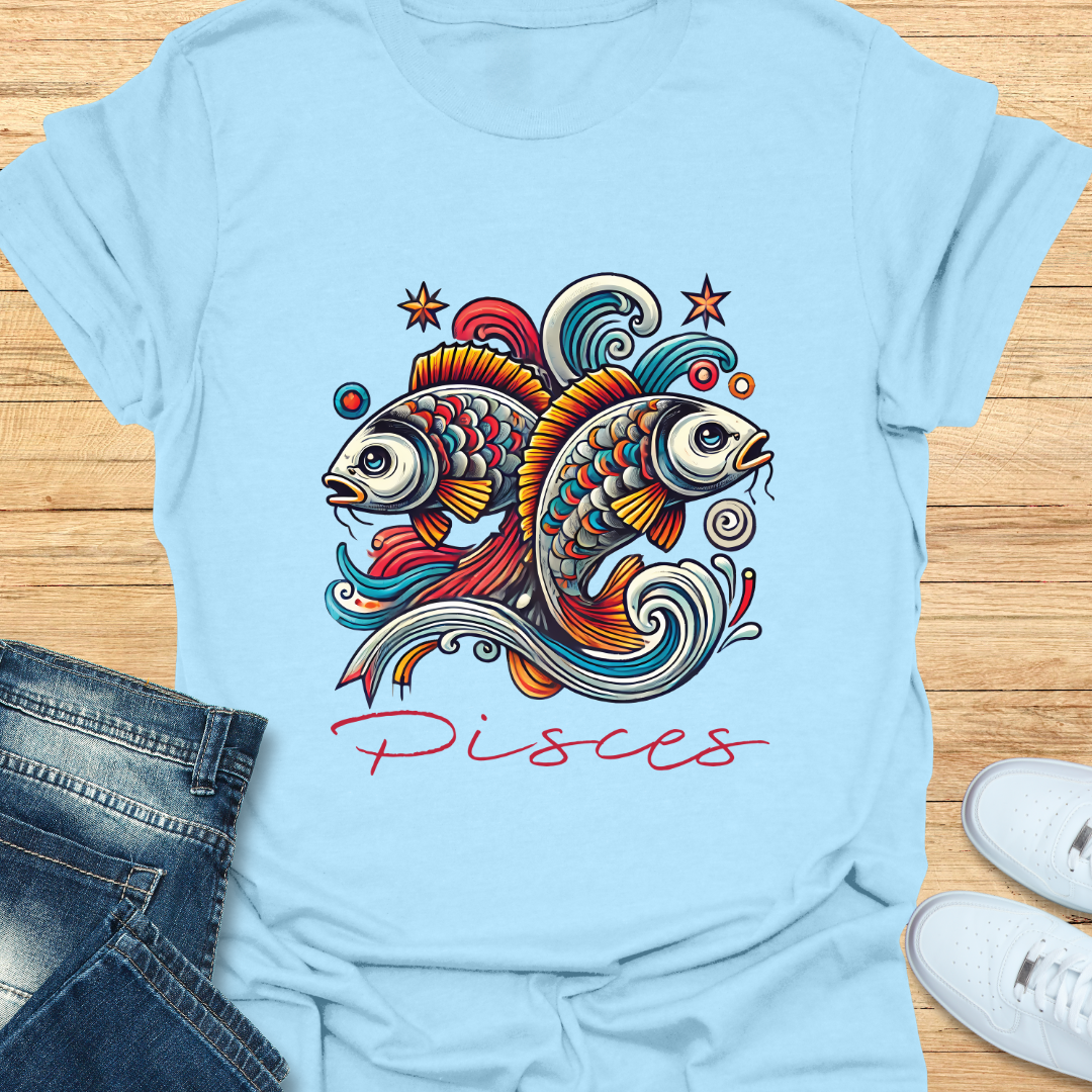 Pisces Intricate Graphic T-Shirt