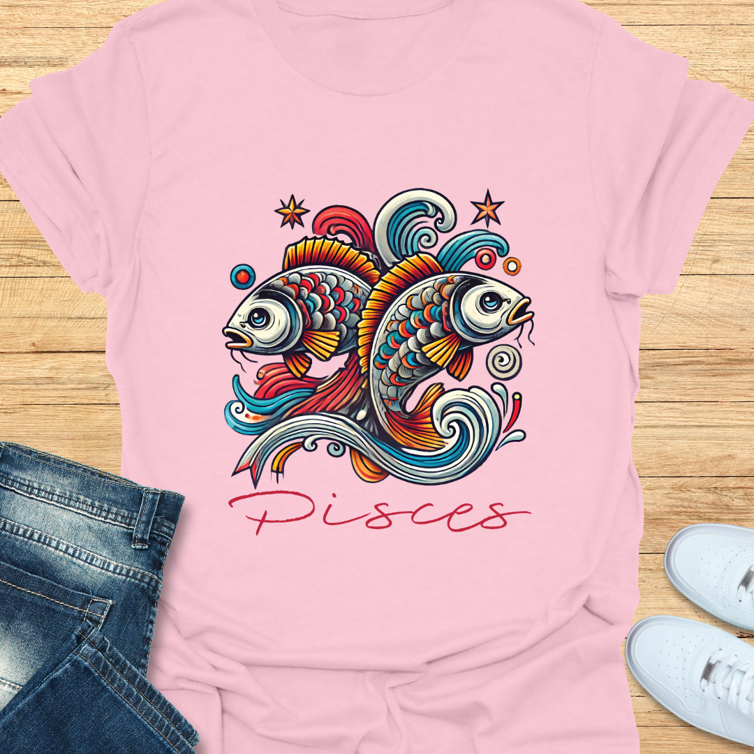 Pisces Intricate Graphic T-Shirt
