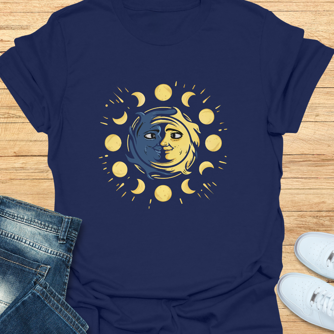 Vibrant Sun and Moon T-Shirt