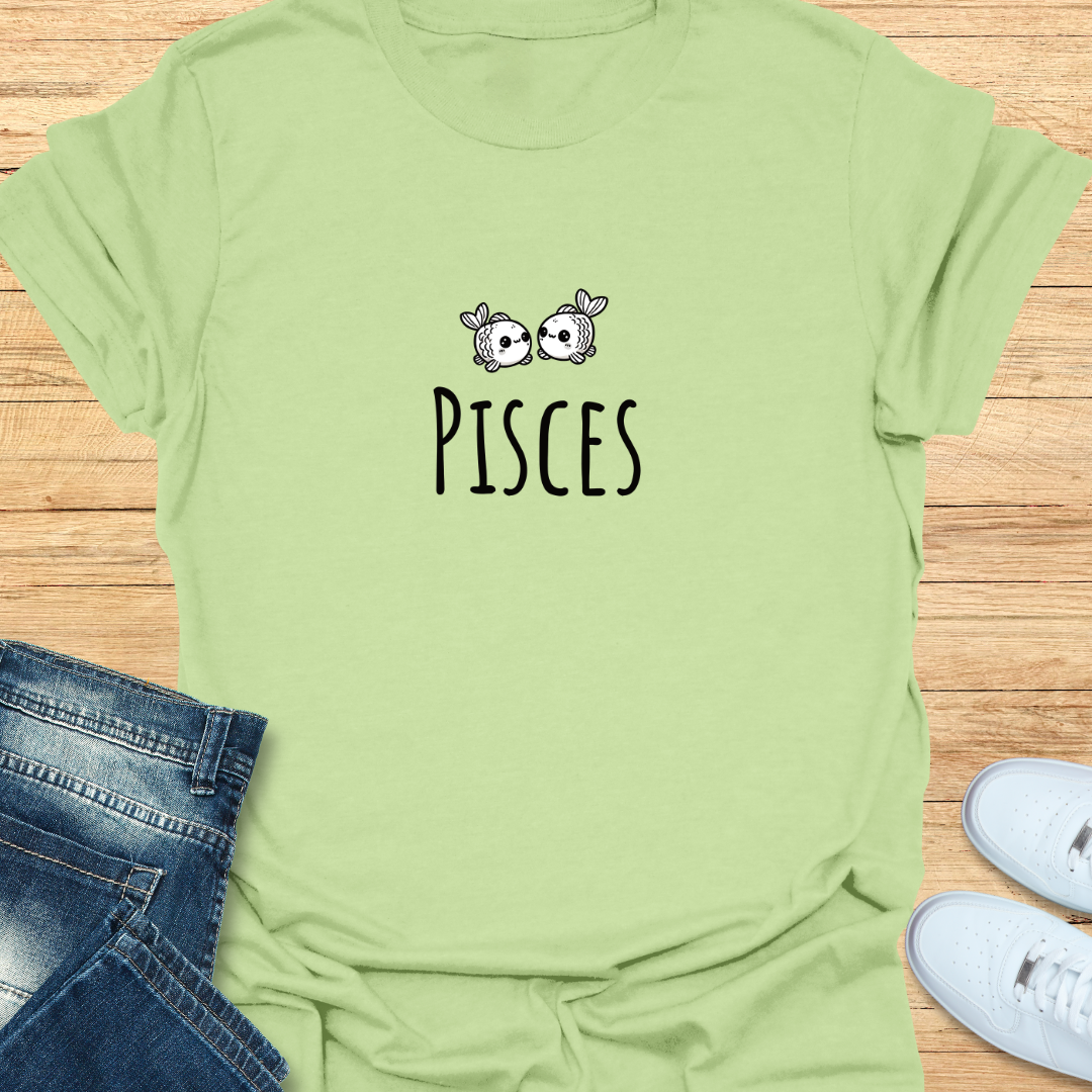 Pisces Cute Logo T-Shirt