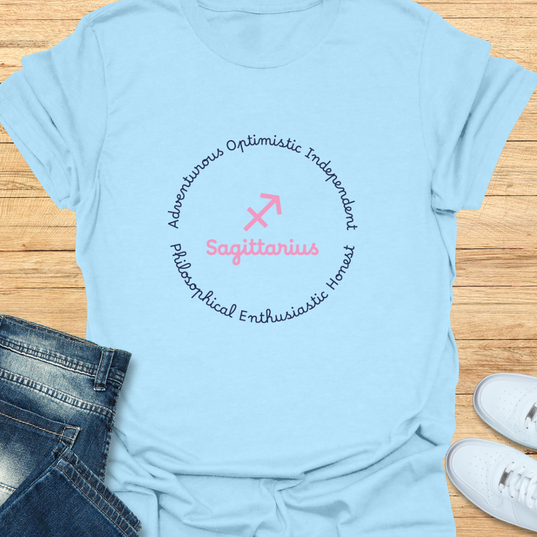 Sagittarius Trait Wheel T-Shirt