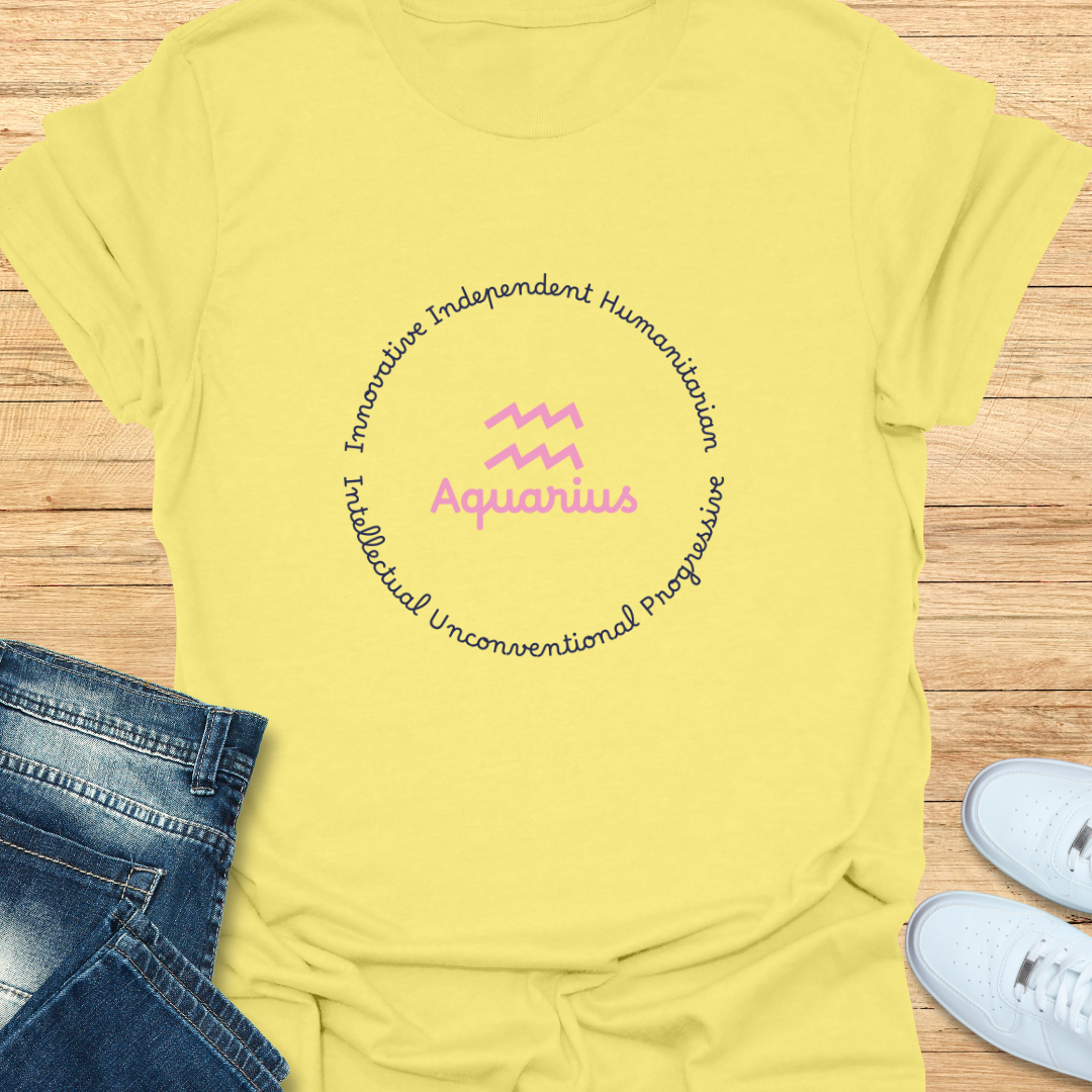 Aquarius Trait Wheel T-Shirt