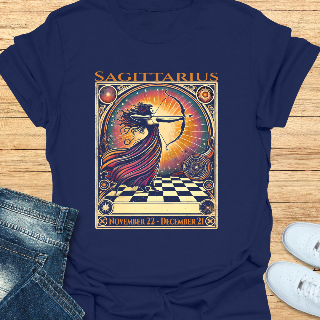 Sagittarius Mystical Card T-Shirt