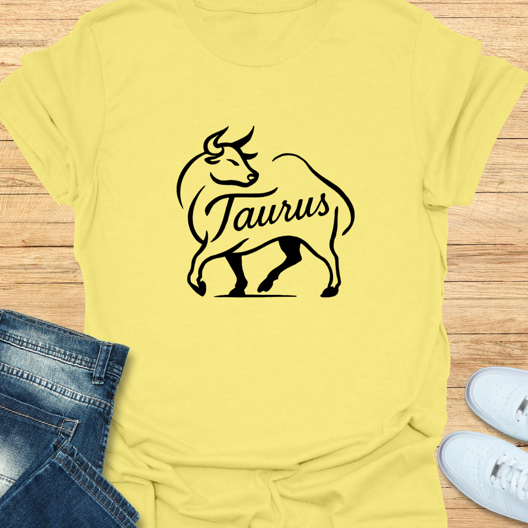 Taurus Line Art T-Shirt