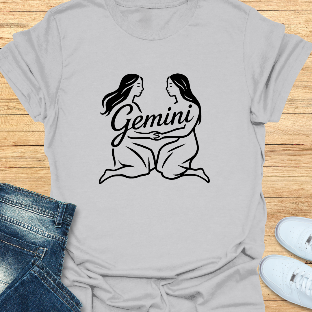 Gemini Line Art T-Shirt
