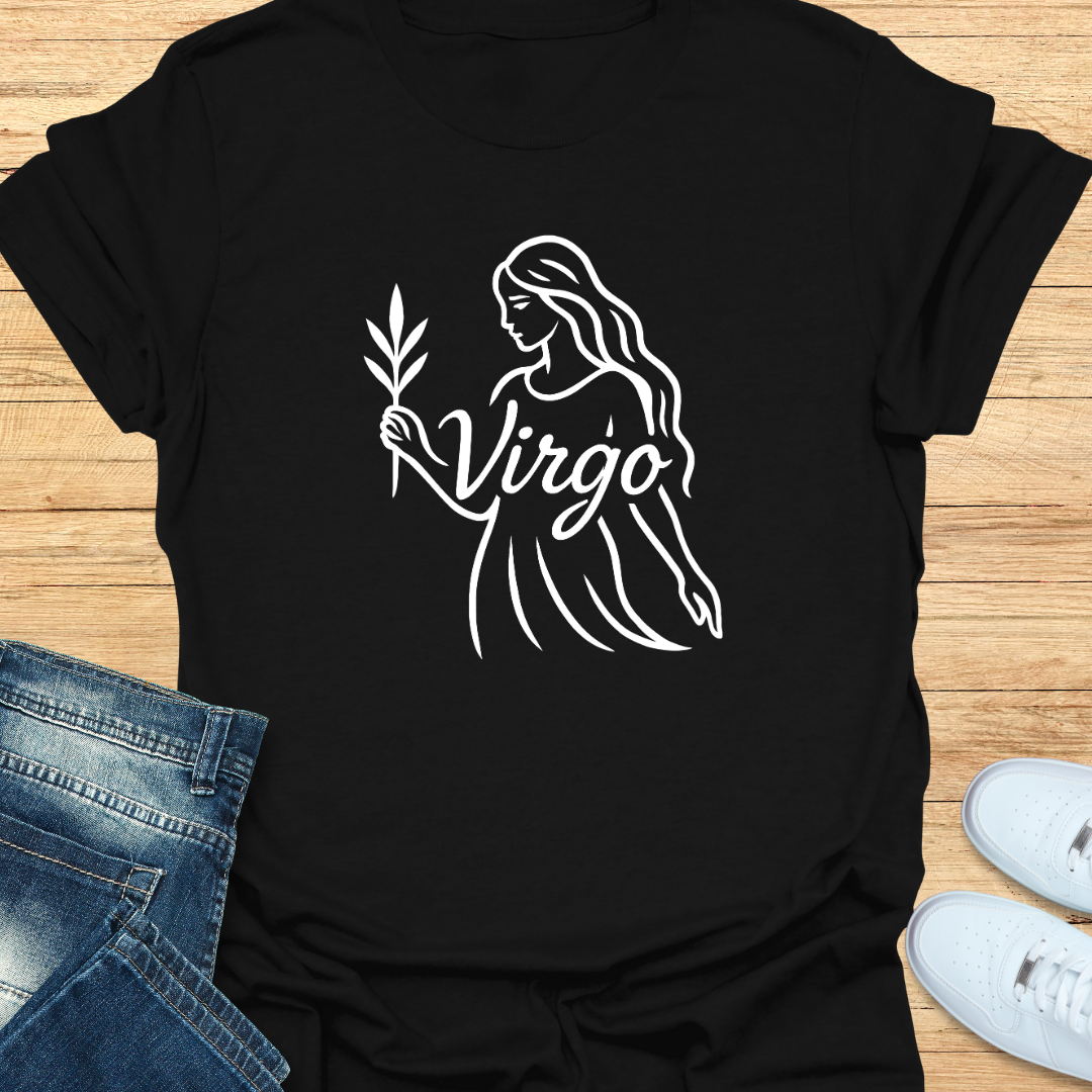 Virgo Line Art T-Shirt