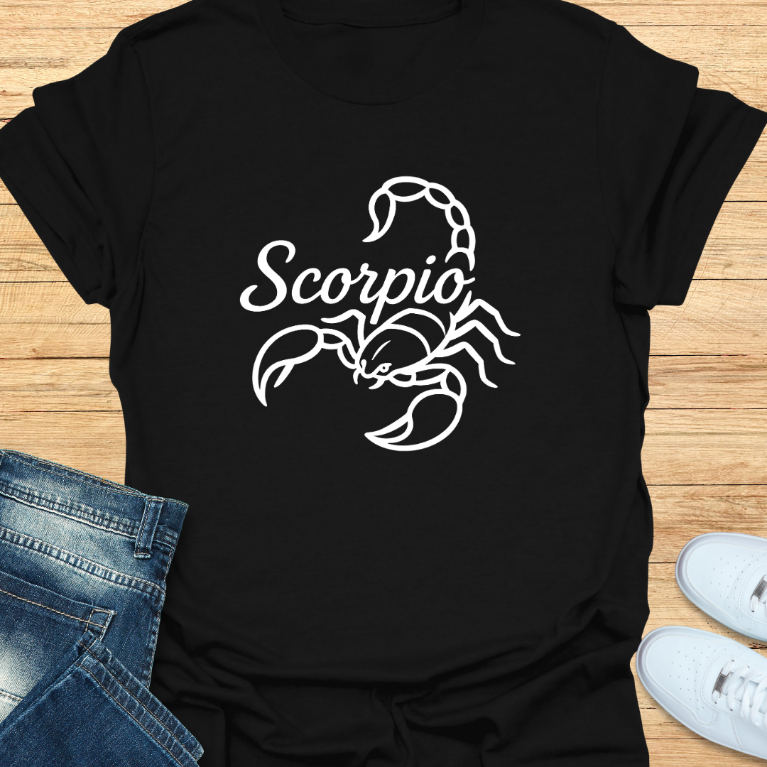 Scorpio Line Art T-Shirt