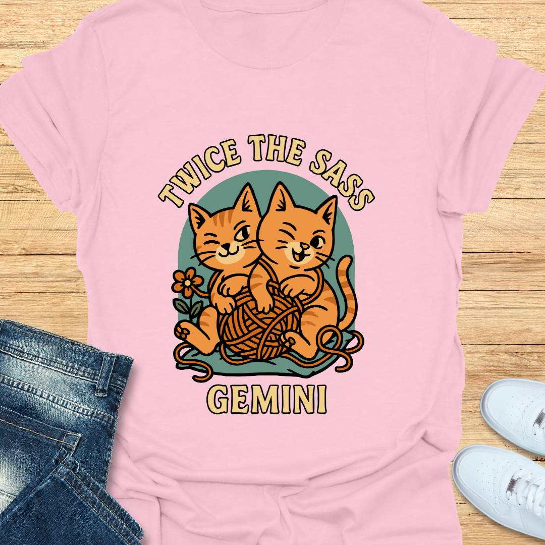 Gemini Twice the Sass T-Shirt