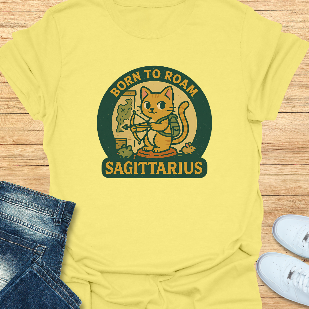 Sagittarius Born to Roam T-Shirt