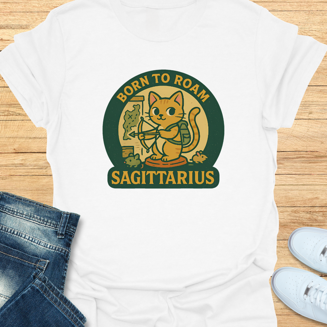 Sagittarius Born to Roam T-Shirt