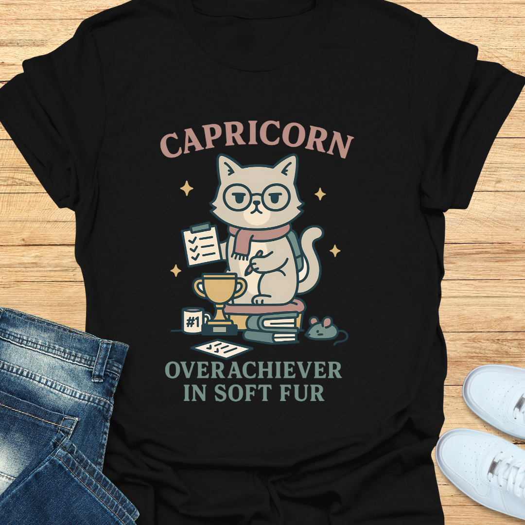 Capricorn Overachiever in Soft Fur T-Shirt