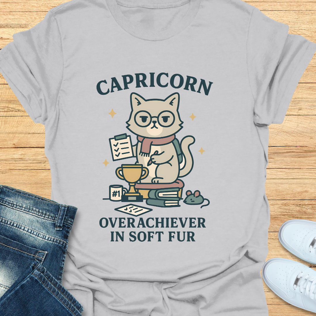 Capricorn Overachiever in Soft Fur T-Shirt