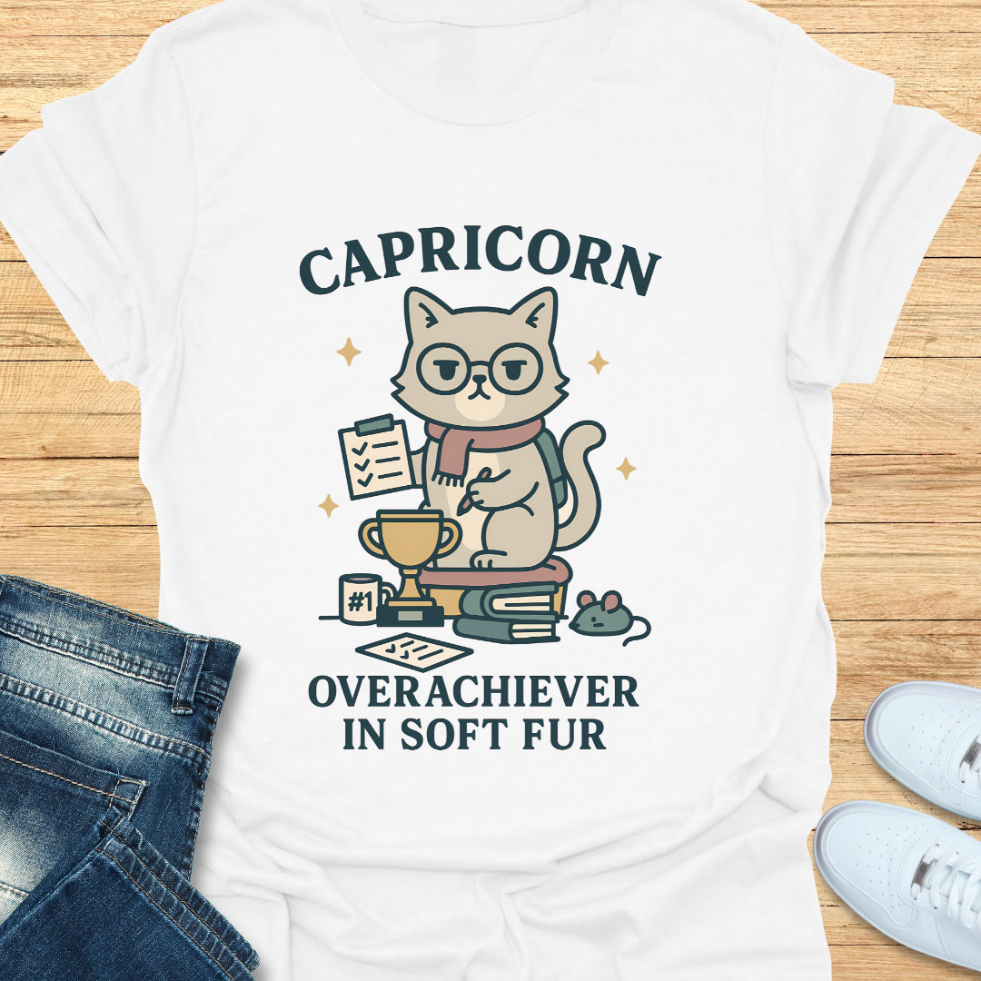 Capricorn Overachiever in Soft Fur T-Shirt