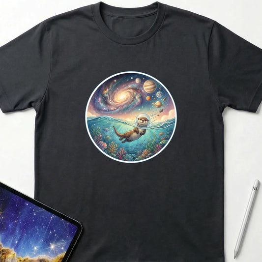 Portal to Otter Space T-Shirt Black