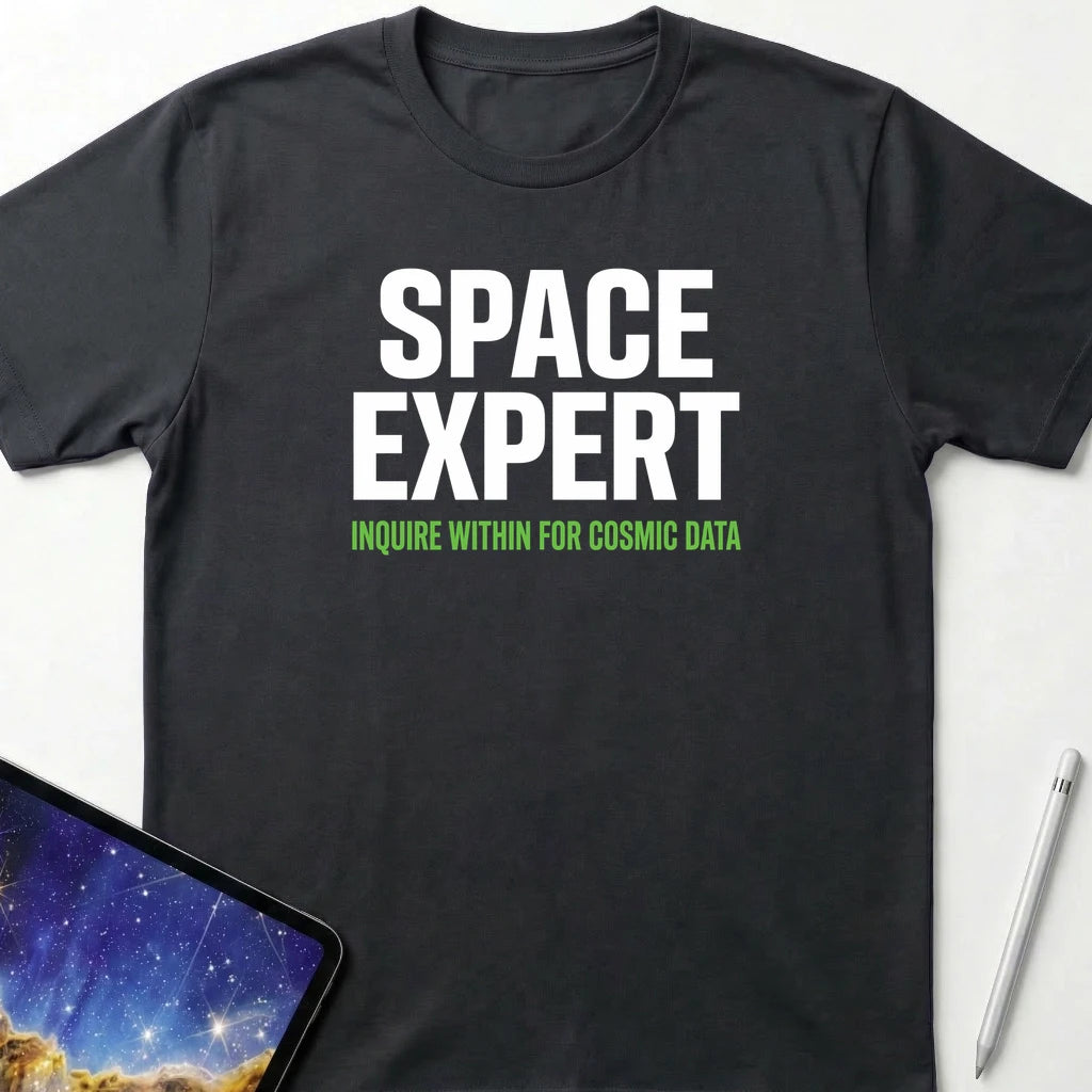 Space Expert T-Shirt Black