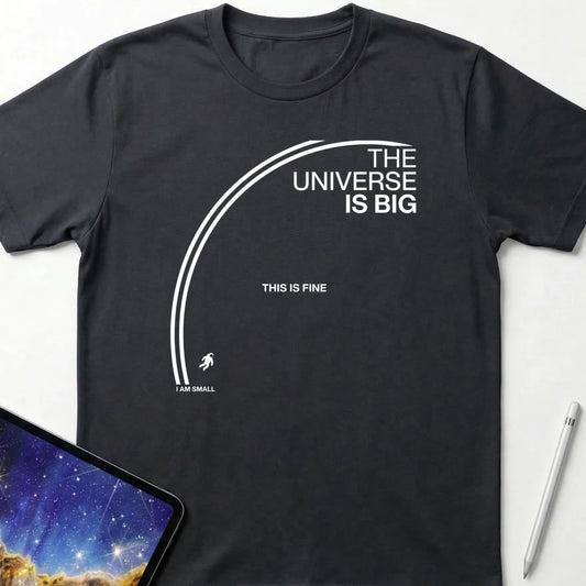 The Universe is Big T-Shirt Black
