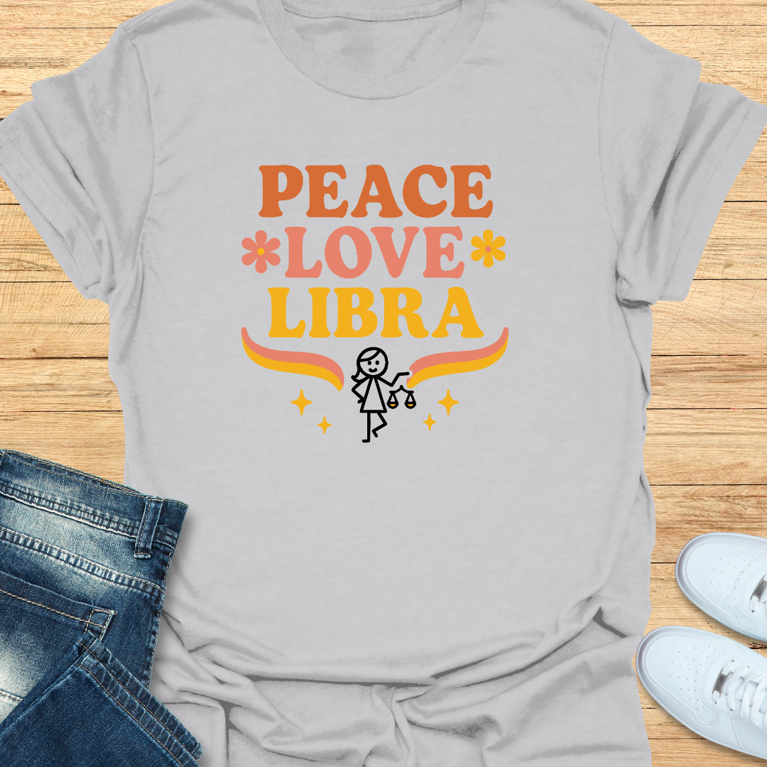 Peace, Love, Libra T-Shirt