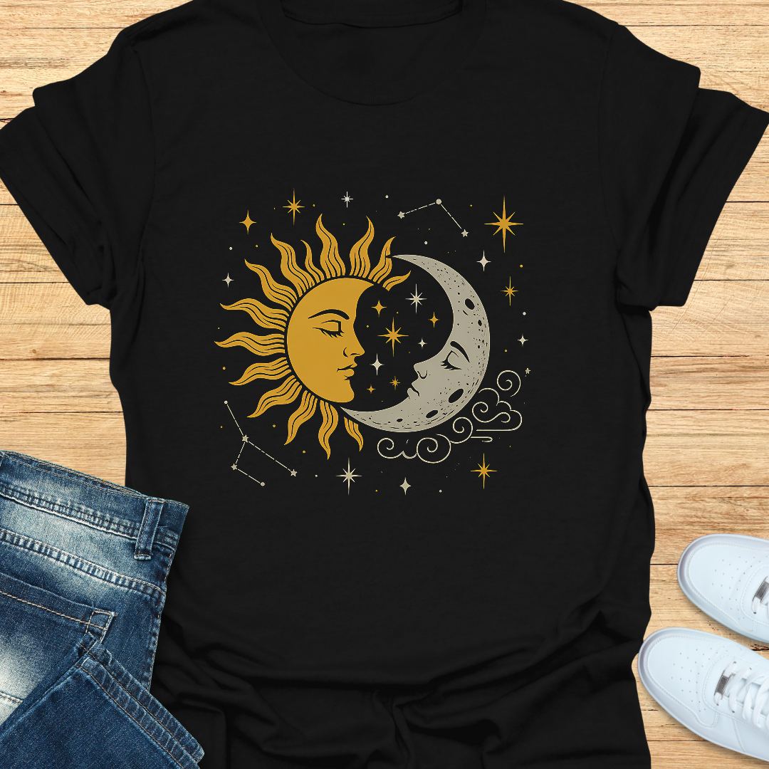 Celestial Sun and Moon T-Shirt