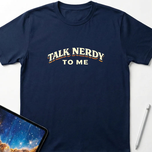 Talk Nerdy to Me T-Shirt Navy