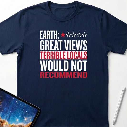 Earth 1 Star Rating T-Shirt Navy