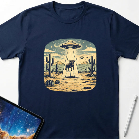 Surprised Steer T-Shirt Navy