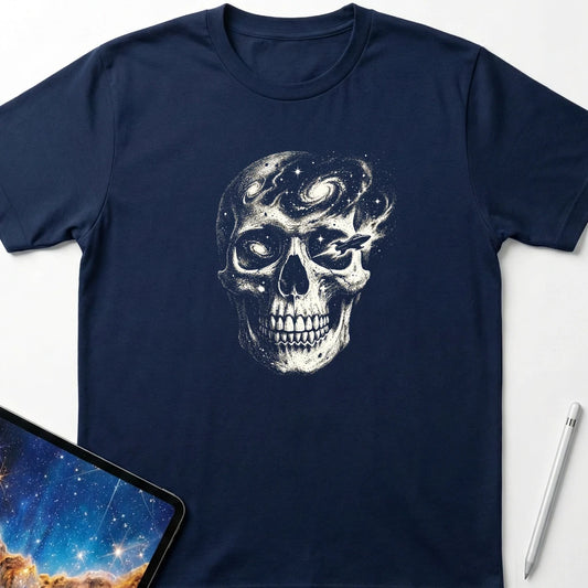 Nebula Star Skull T-Shirt Navy
