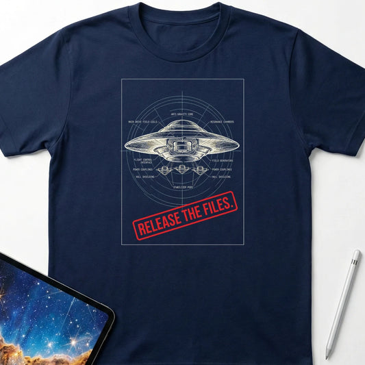 Release the Files T-Shirt Navy