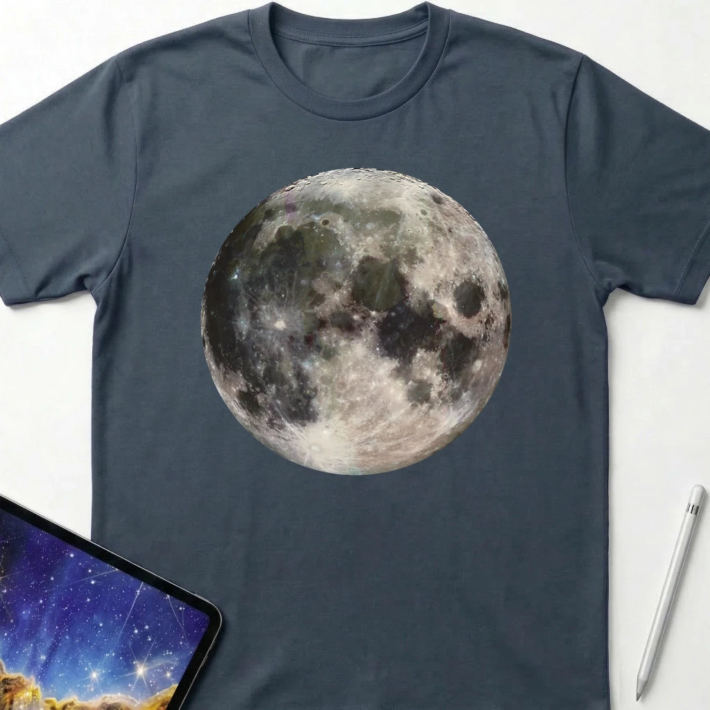 Detailed Moon T-Shirt Dark Heather