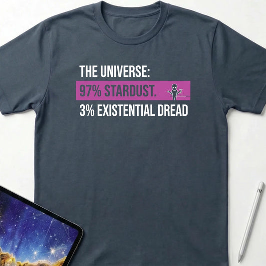 97 Stardust 3 Existential Dread T-Shirt Dark Heather