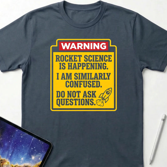 WARNING Rocket Science T-Shirt Dark Heather