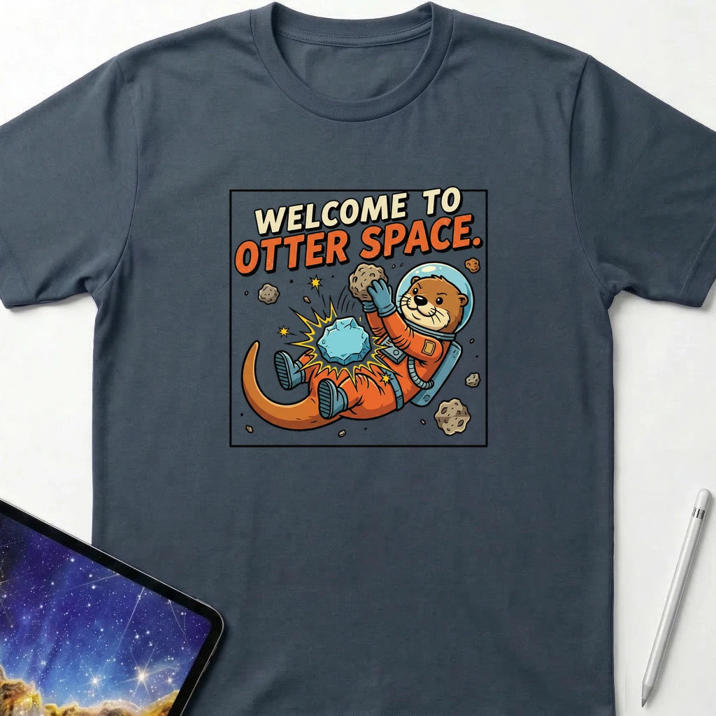 Welcome to Otter Space T-Shirt Dark Heather