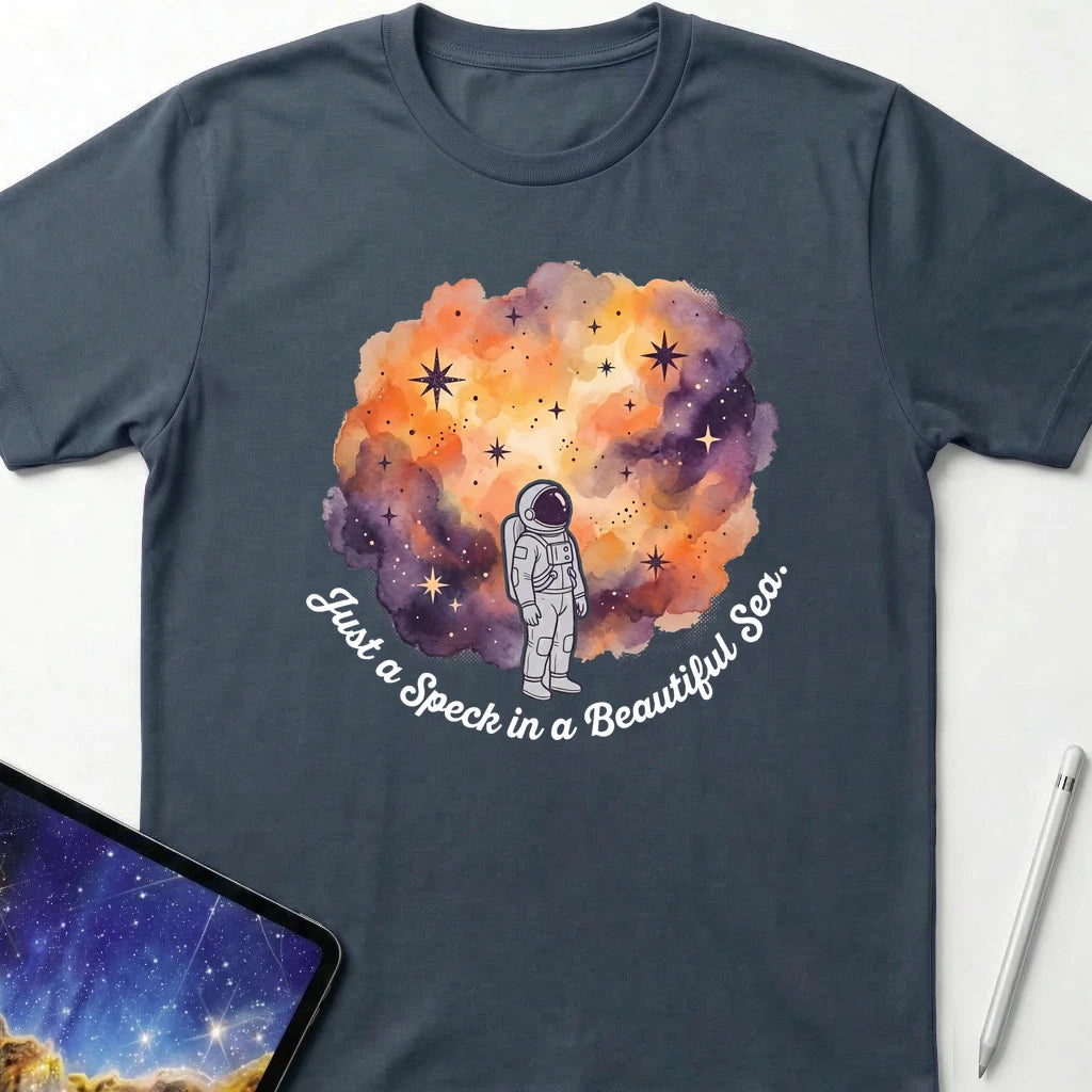 Speck in a Beautiful Sea T-Shirt Dark Heather